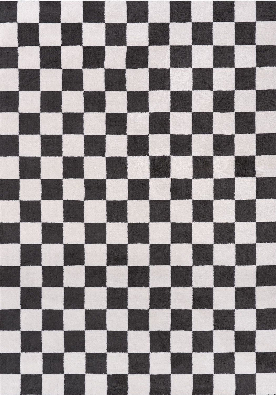 Smoke Tile Rug — full product view