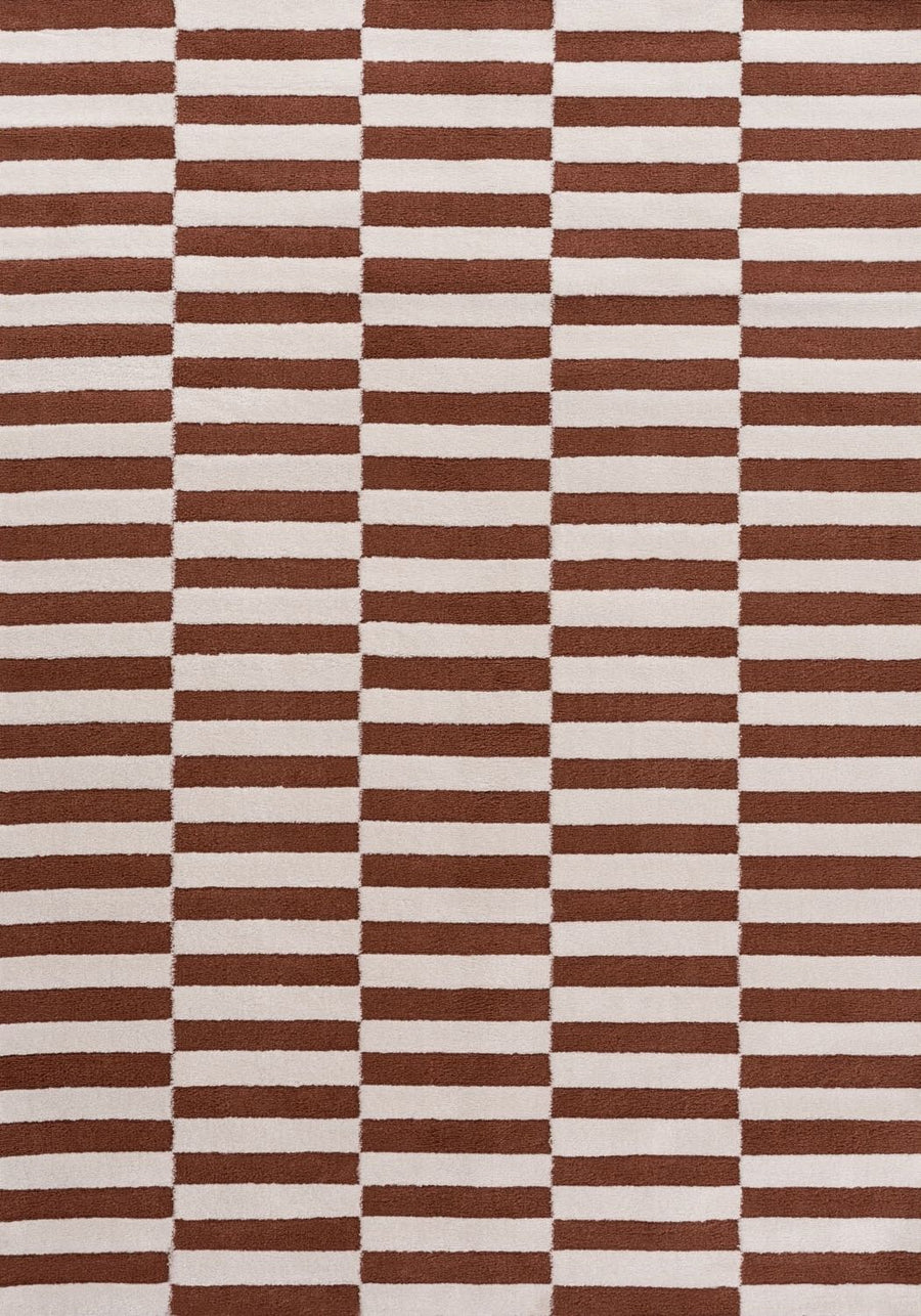 Clay Stripe Rug — full product view