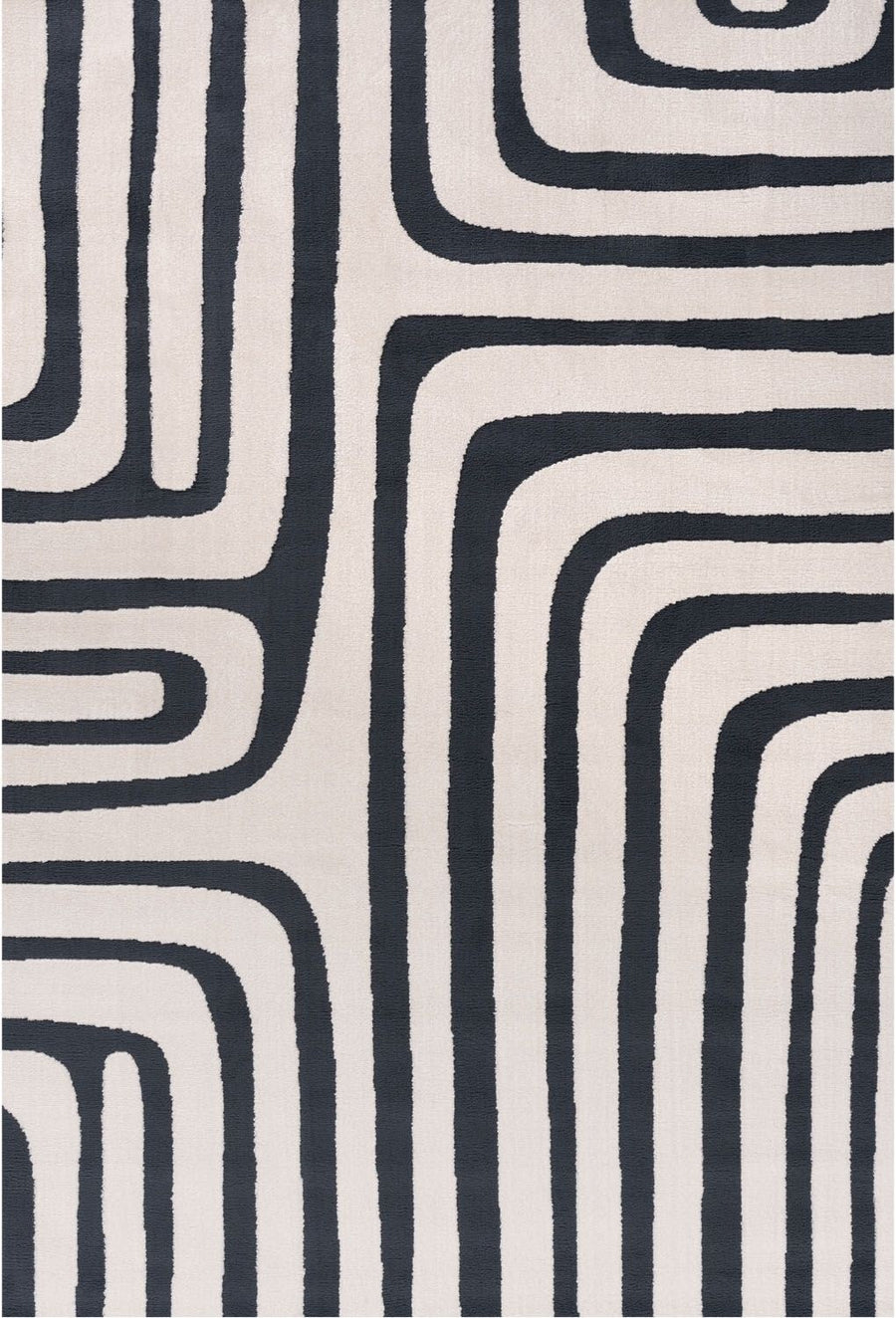 Cobalt Frame Rug — full product view