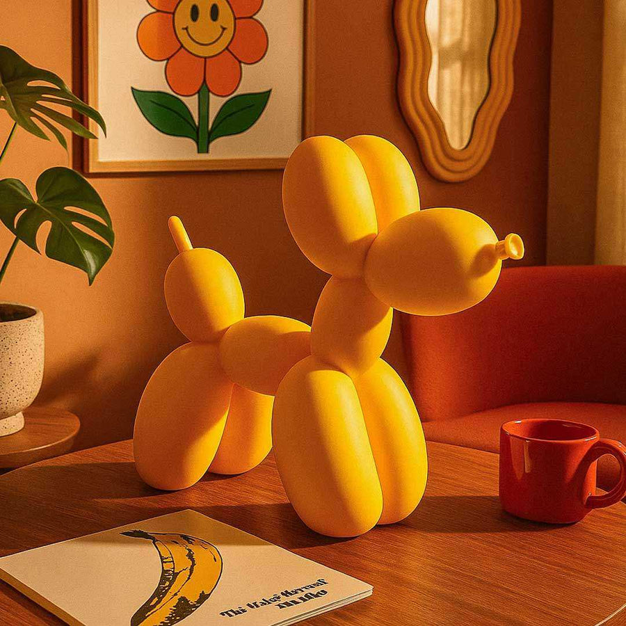 Balloon Dog Sculpture with smooth ultra-matte finish