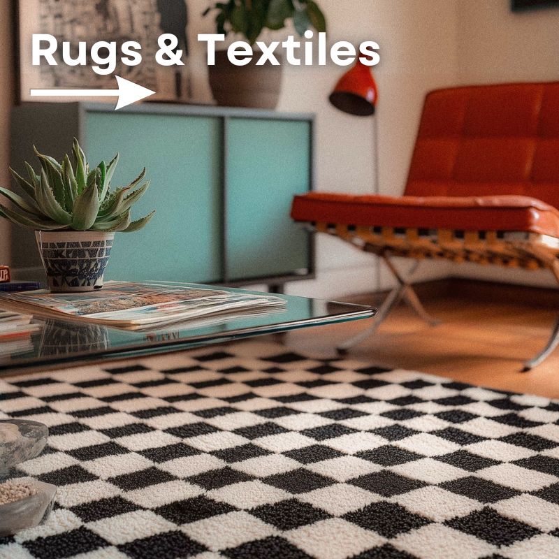 Modern Rugs & Vibrant Textiles