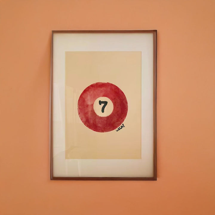 Lucky Number 7 Print