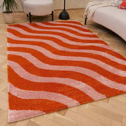 Sunset Ripple Rug — front product view