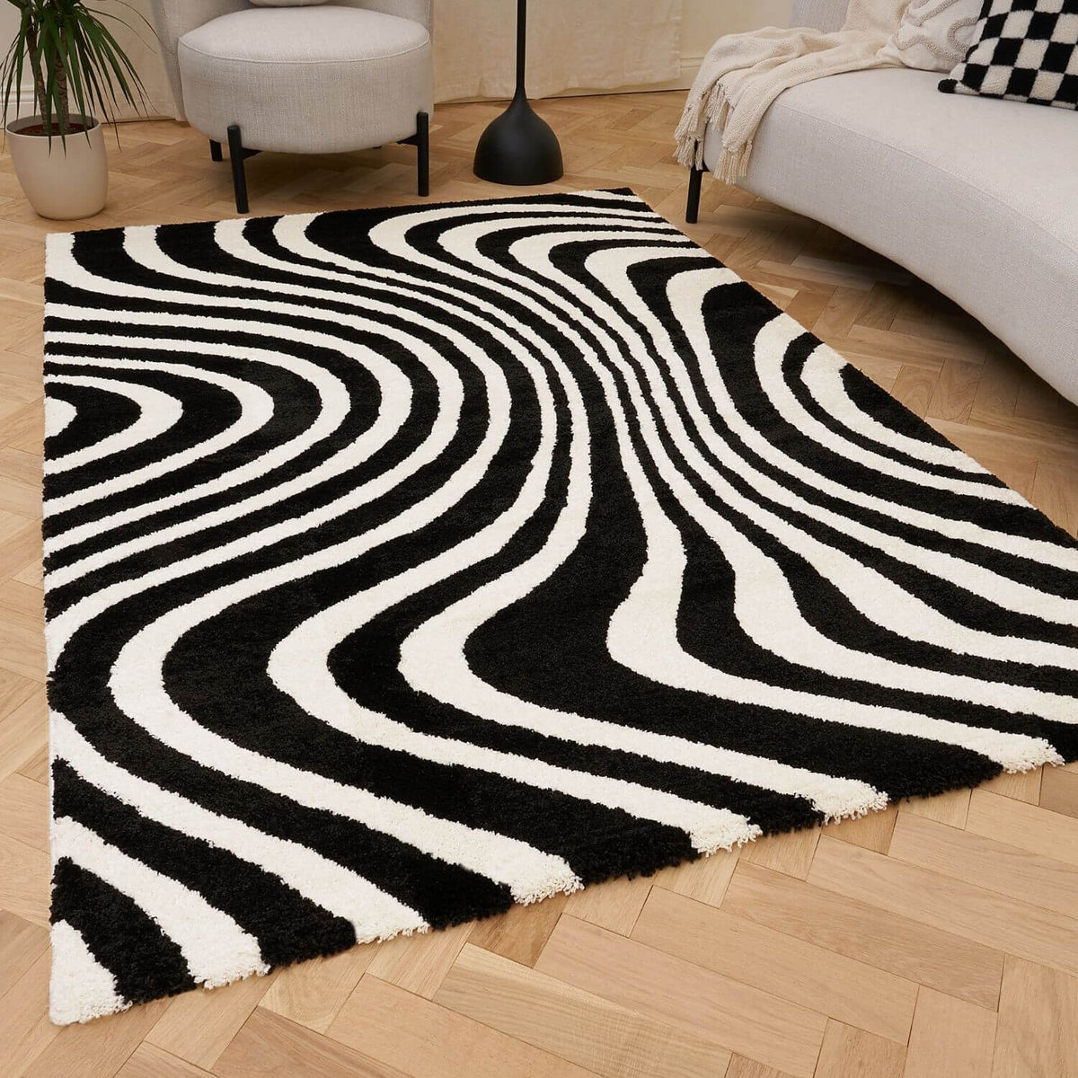 Mono Stripe Rug — front product view