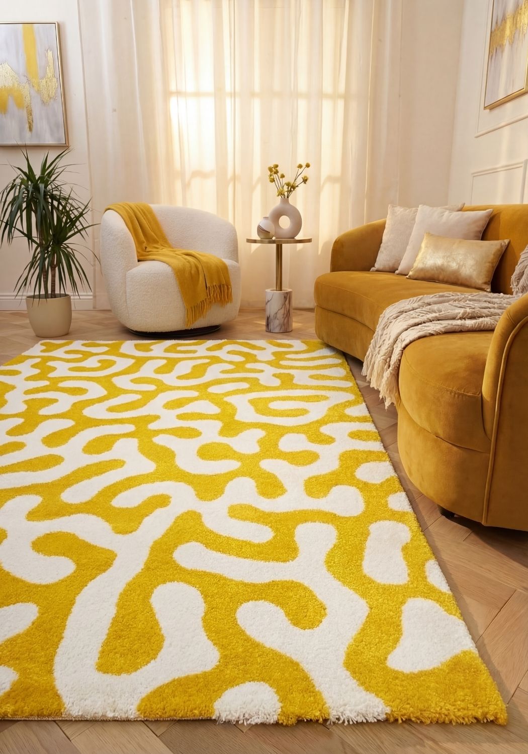 Lemon Scribble Rug product image