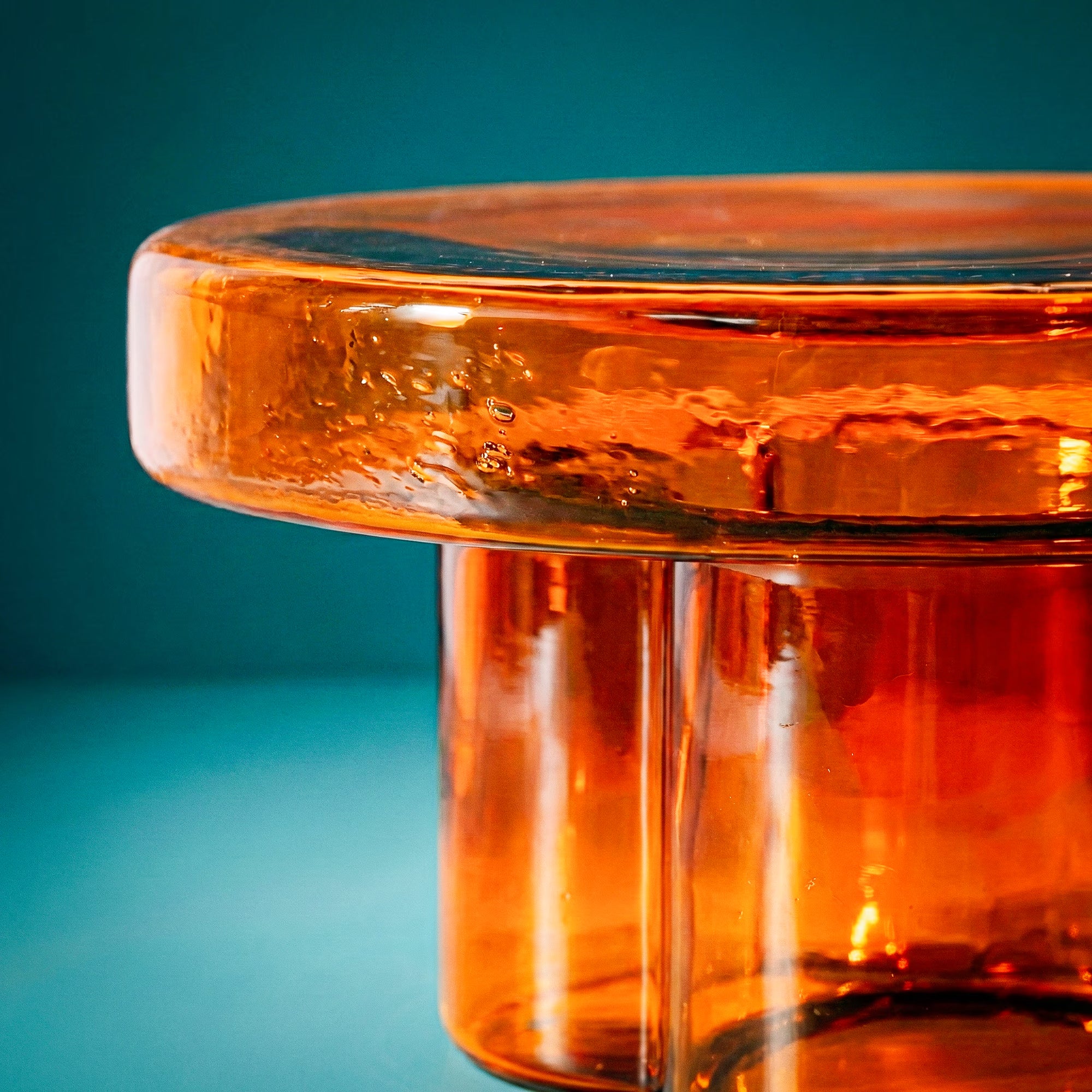 Aperol glass side and coffee table