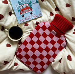 Blush Hot Water Bottle with Cover – product view 3