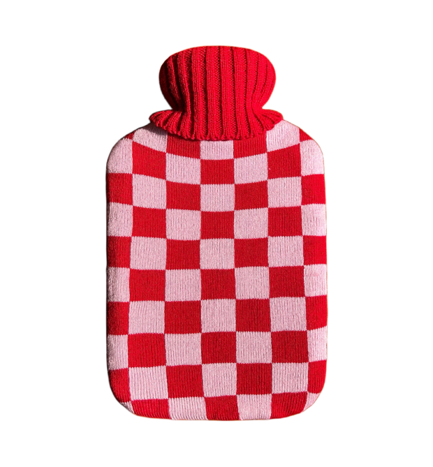Blush Hot Water Bottle with Cover