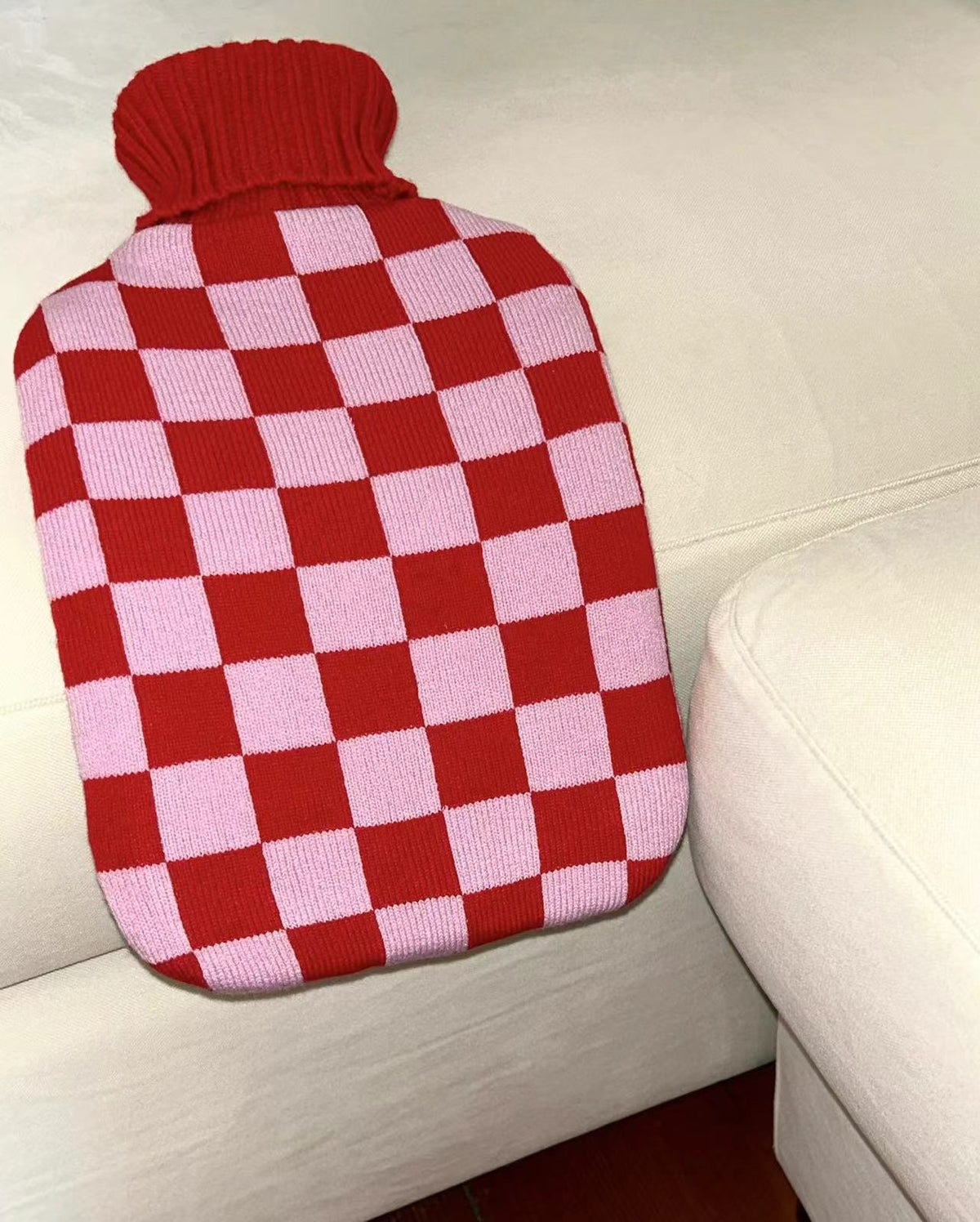 Blush Hot Water Bottle with Cover – product view 2
