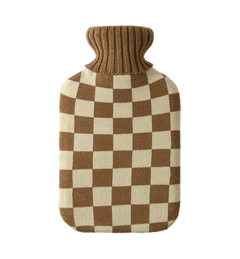 Mocha Hot Water Bottle with Cover