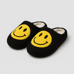 Plush Smiling Slippers for indoor wear