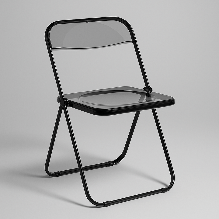 Minimal Acrylic Folding Chairs