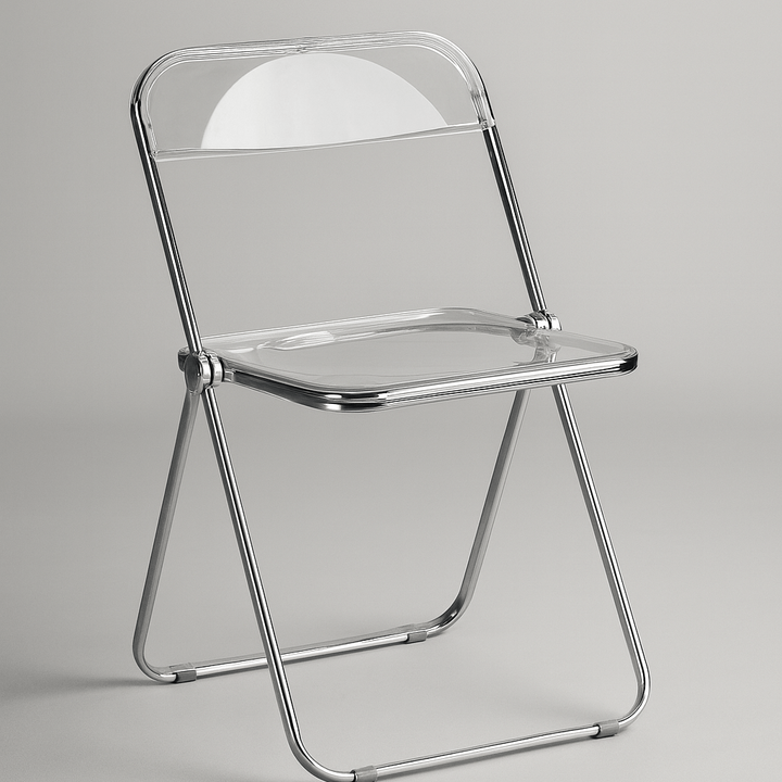 Minimal Acrylic Folding Chairs
