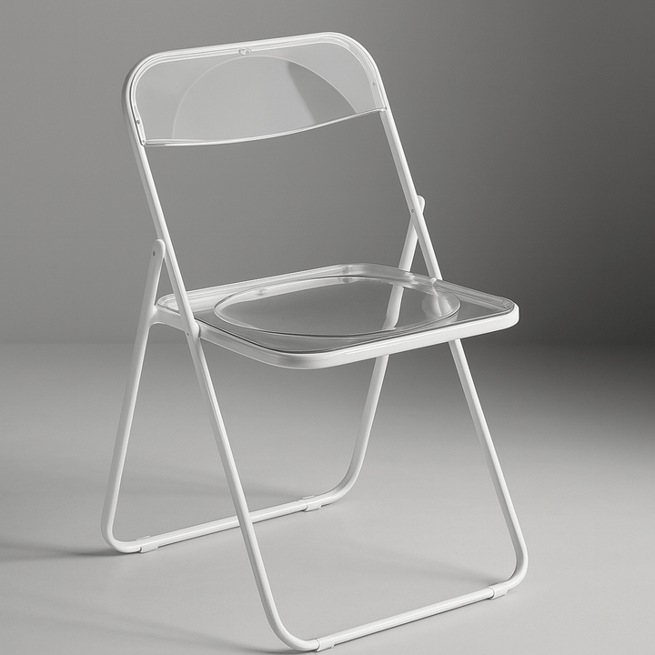 Minimal Acrylic Folding Chairs