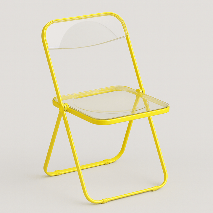 Minimal Acrylic Folding Chairs