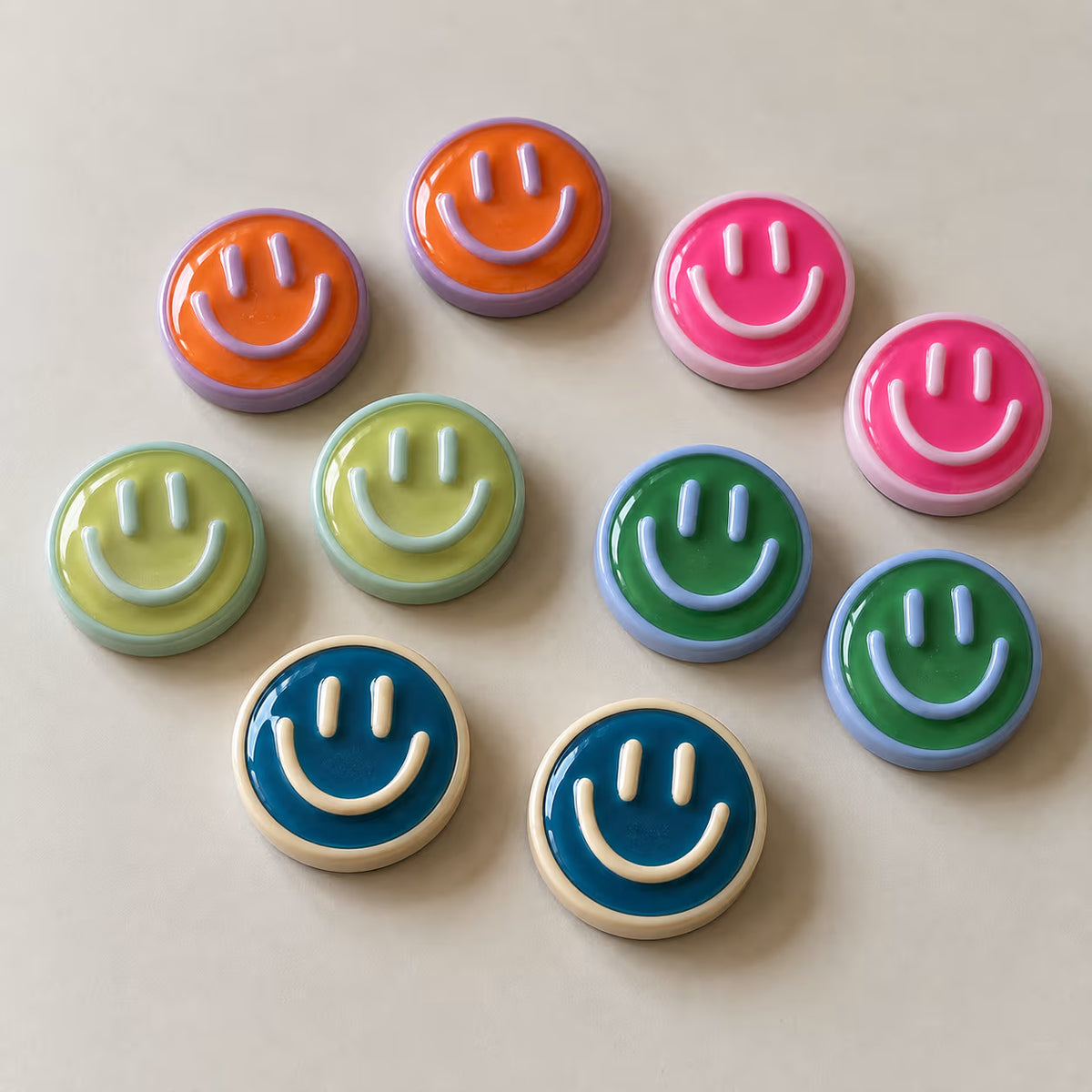 Smiling Face Fridge Magnet Pack