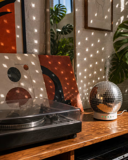 Le diffuseur à boule disco rotative