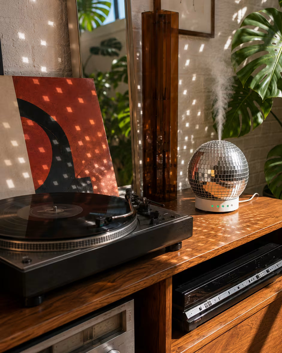 The Rotating Disco Ball Diffuser
