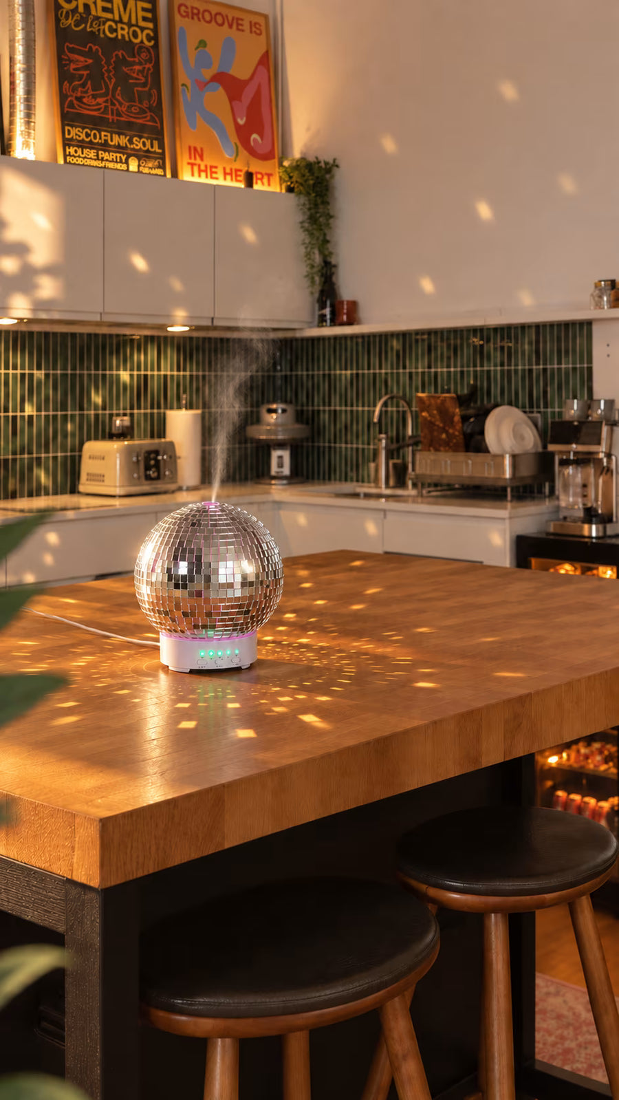 Der rotierende Disco -Ball -Diffusor