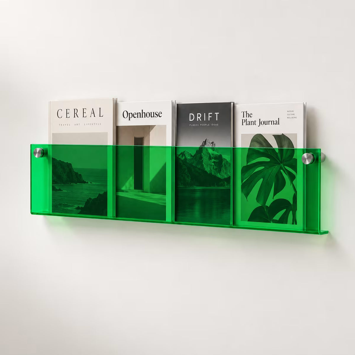 Floating Acrylic Magazine Holder