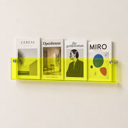 Floating Acrylic Magazine Holder