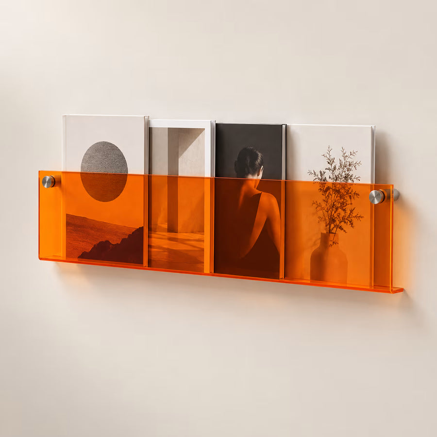 Floating Acrylic Magazine Holder