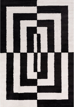 Mono Maze Rug