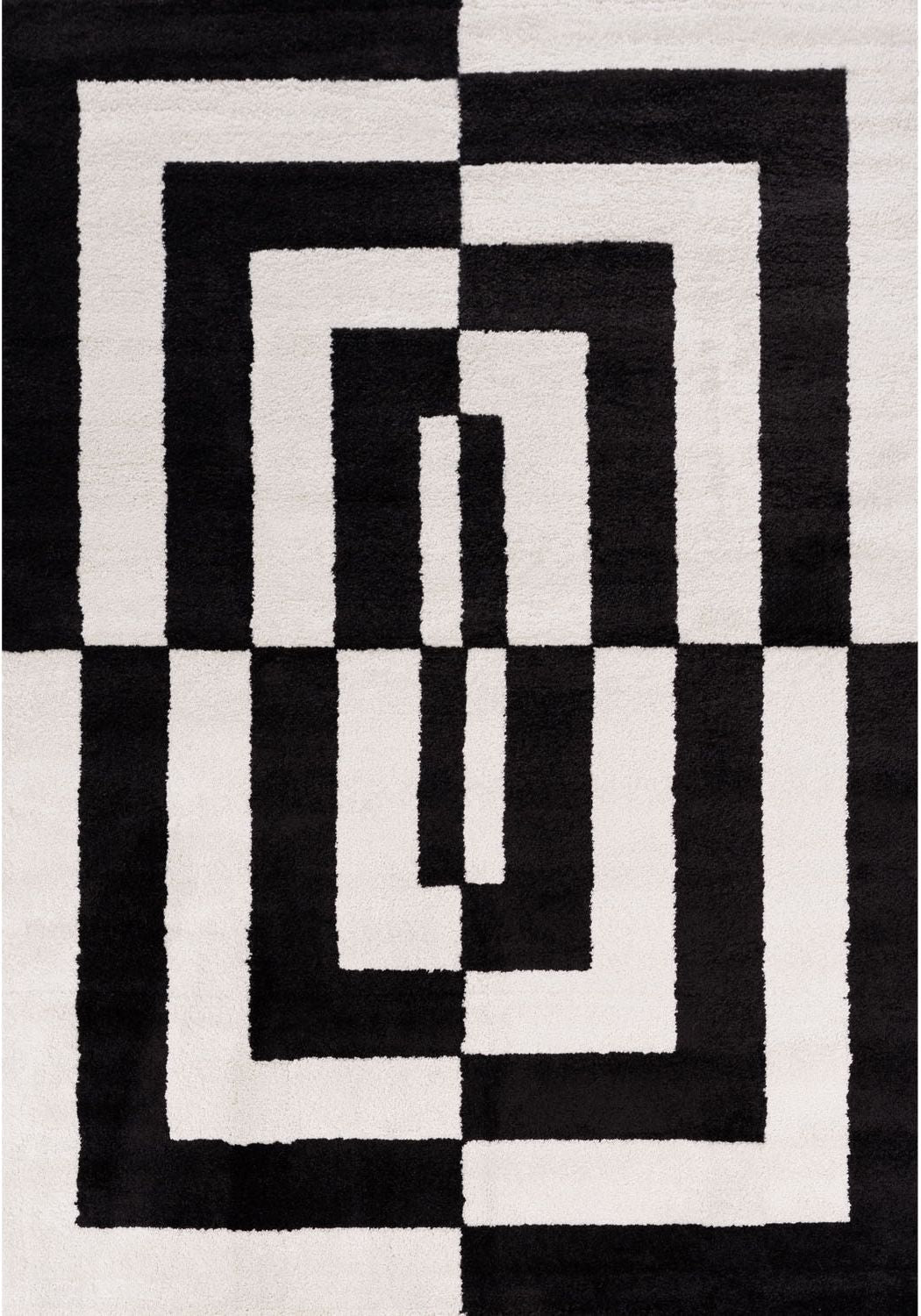 Mono Maze Rug — full product view