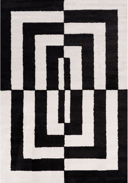 Mono Maze Rug — full product view