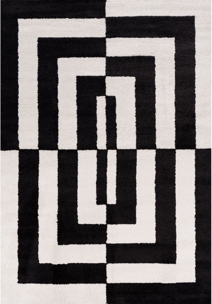 Mono Maze Rug