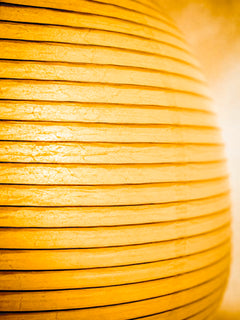 Kiri Washi hand-knitted rice paper lamp for living room or study