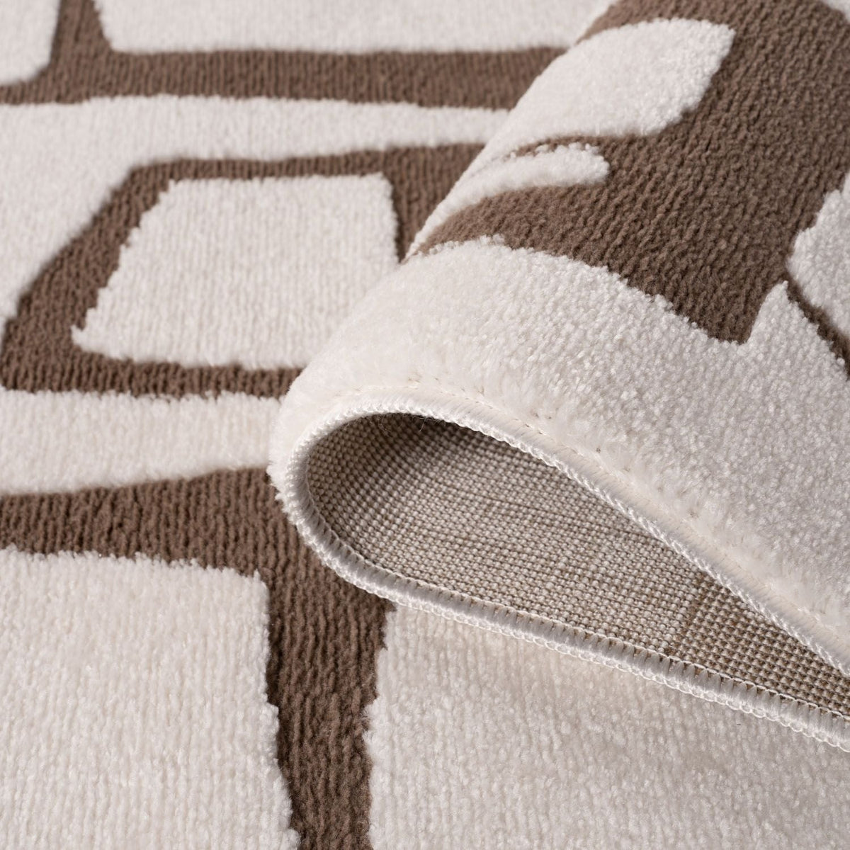 Umber Form Rug — folded construction detail