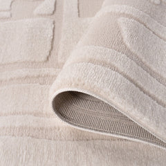Chalk Form Rug — folded construction detail