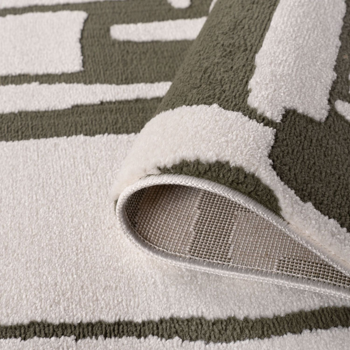 Moss Form Rug — folded construction detail