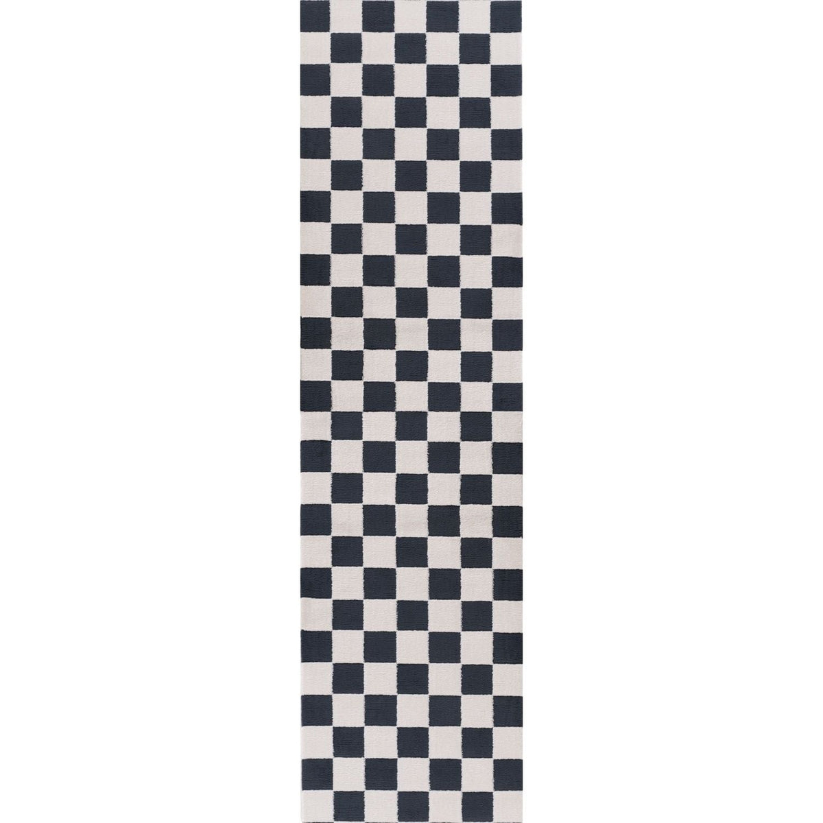 Cobalt Tile Rug — runner view