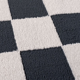Cobalt Tile Rug — surface detail