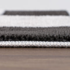 Smoke Tile Rug — pile detail
