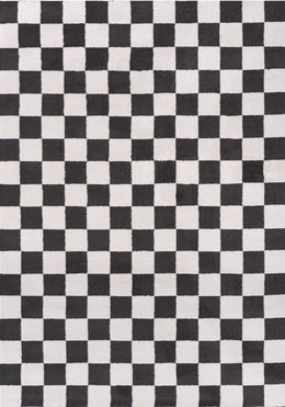 Smoke Tile Rug — full product view