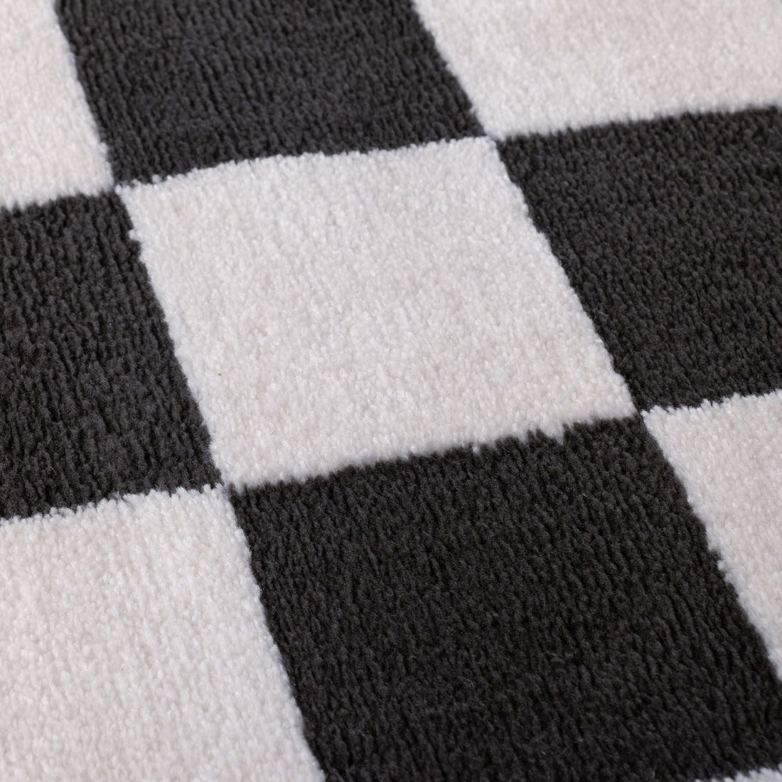 Smoke Tile Rug — surface detail