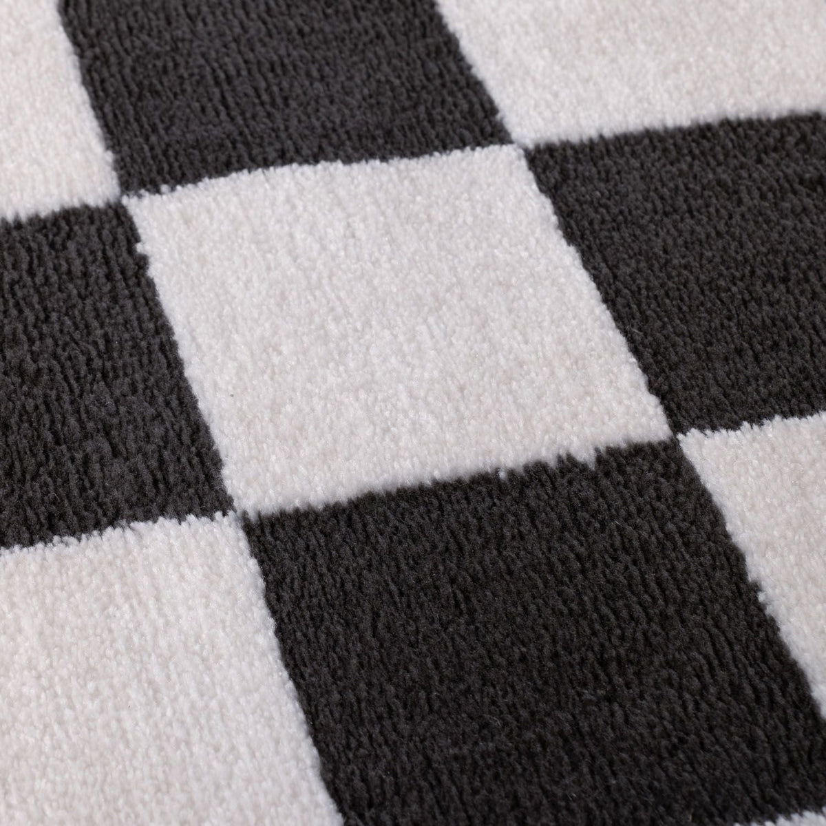 Smoke Tile Rug — surface detail