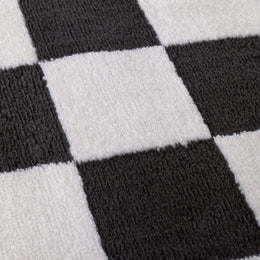 Smoke Tile Rug — surface detail