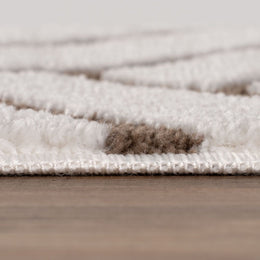 Cocoa Chevron Rug — pile detail