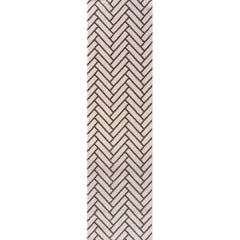 Cocoa Chevron Rug — runner view
