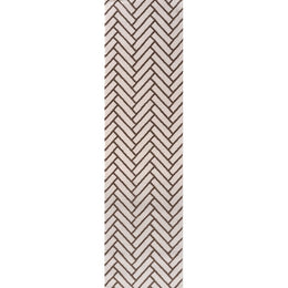 Cocoa Chevron Rug — runner view