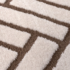 Cocoa Chevron Rug — surface detail
