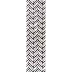 Cobalt Chevron Rug — runner view