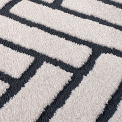 Cobalt Chevron Rug — surface detail