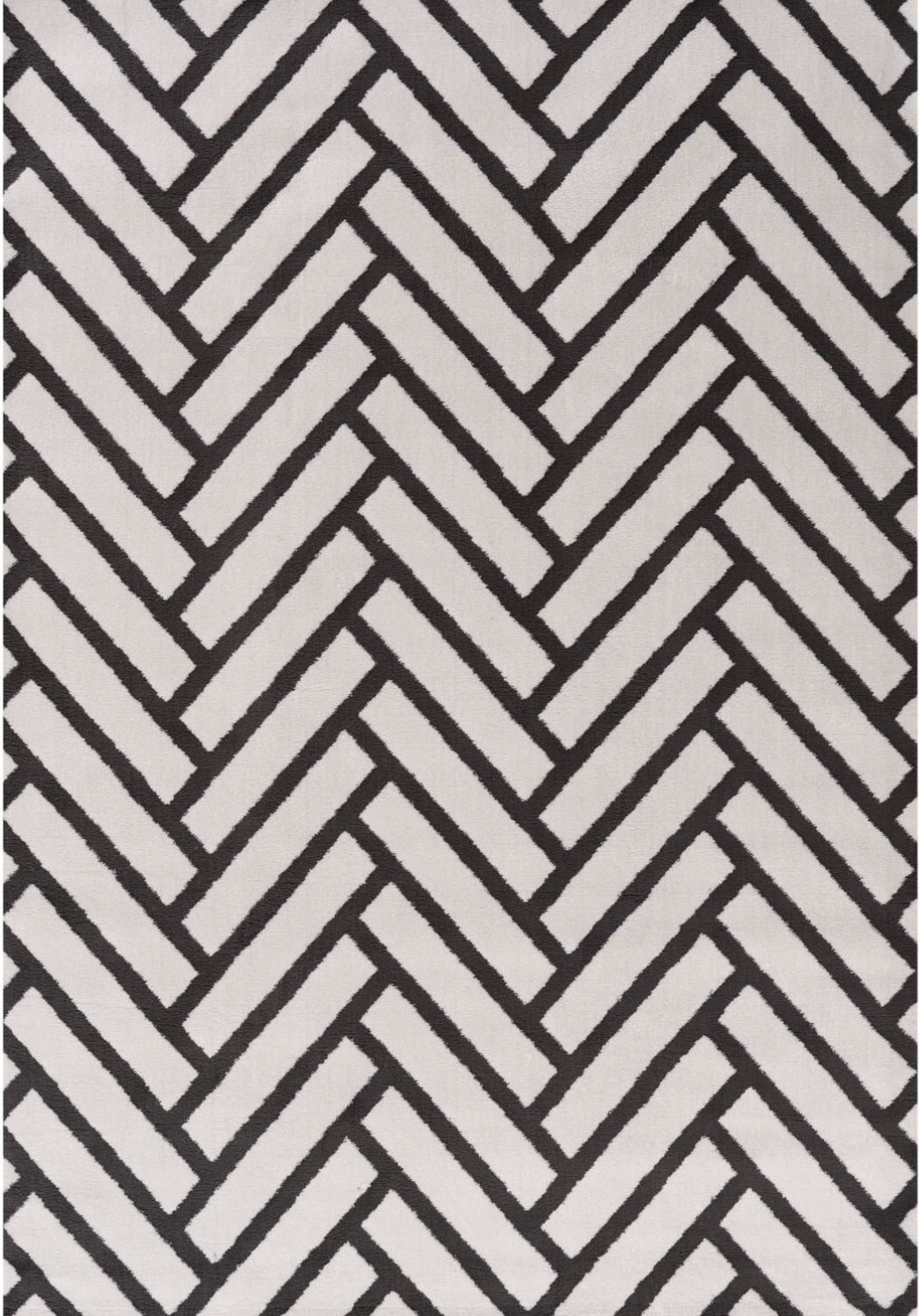 Slate Chevron Rug — full product view