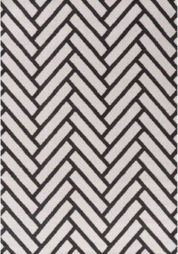 Slate Chevron Rug — full product view
