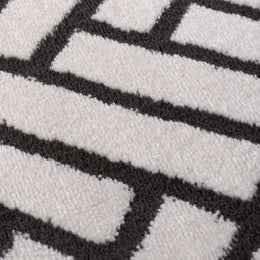 Slate Chevron Rug — surface detail